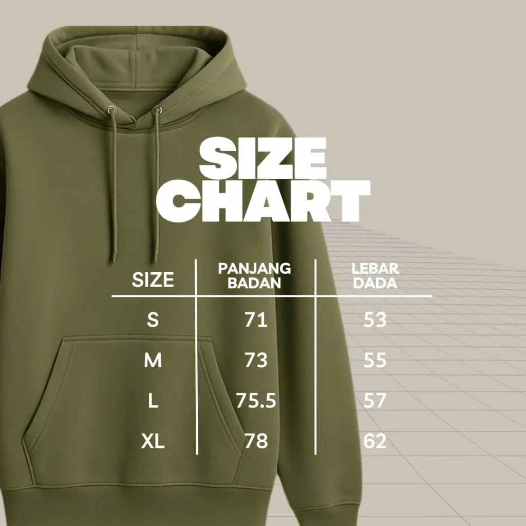 Size Chhart Hoodie